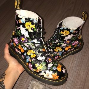 Dr. Martens Floral Boots
